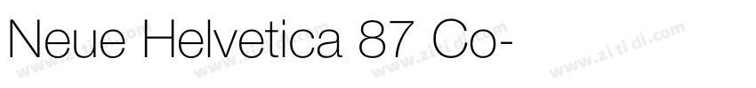 Neue Helvetica 87 Co字体转换